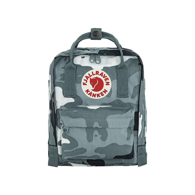 Fjällräven Kånken Animal Pattern Camouflage Art Backpack 23200357-577-986 Misty Blue 7L