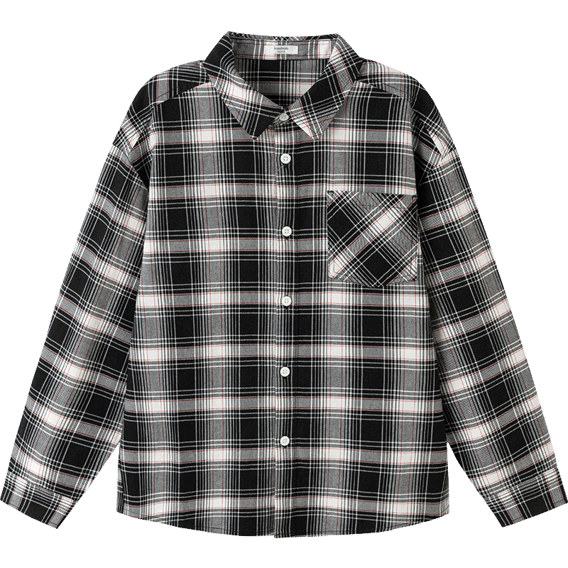 Balabala Kids Long Sleeve Shirt Baby Clothes Boys Girls 2026 New Spring Plaid Shirt Jacket