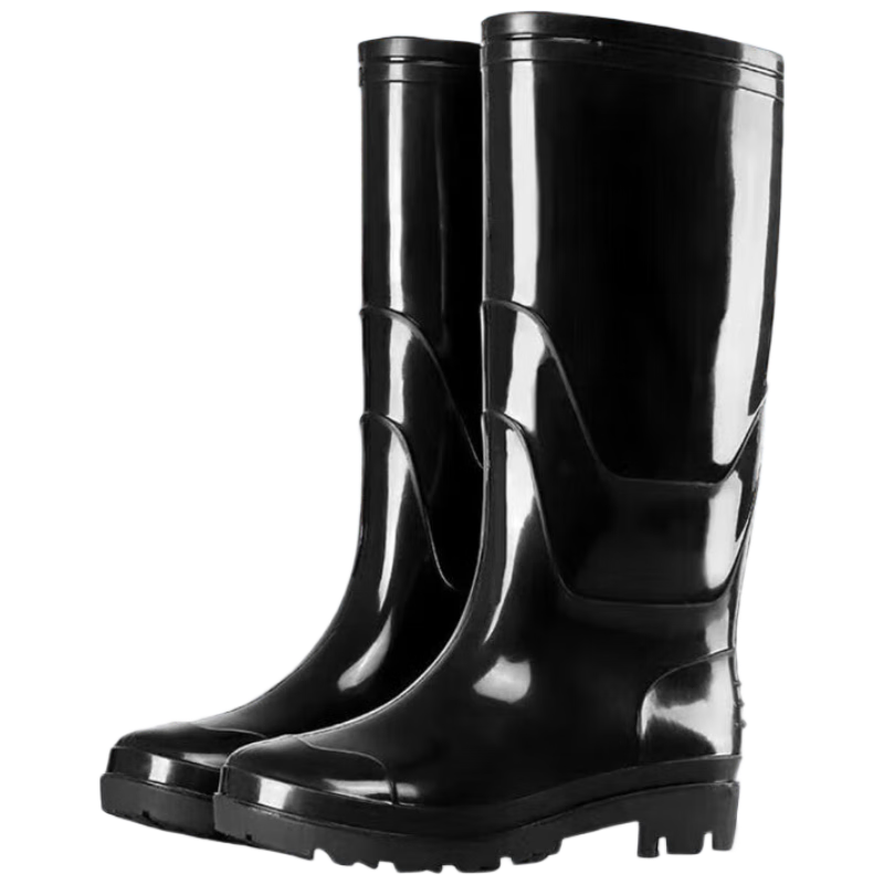 Bingyu Men's Mid-High Rain Boots Waterproof Rubber Shoes High Tube Size 43 BY-2035