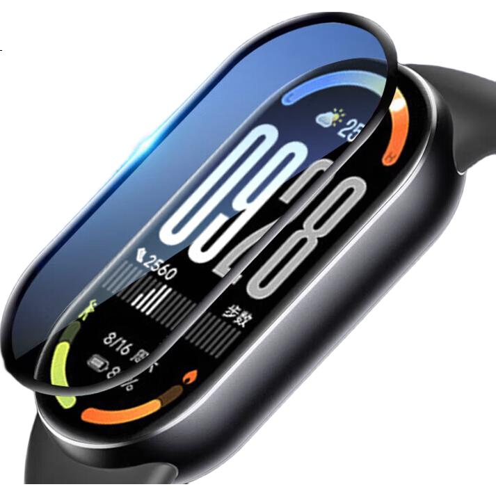 Защитная пленка KOVOL для Xiaomi Mi Band 10 (2 шт.), полноэкранная, противоударная, противоскользящая, HD, антибликовая
