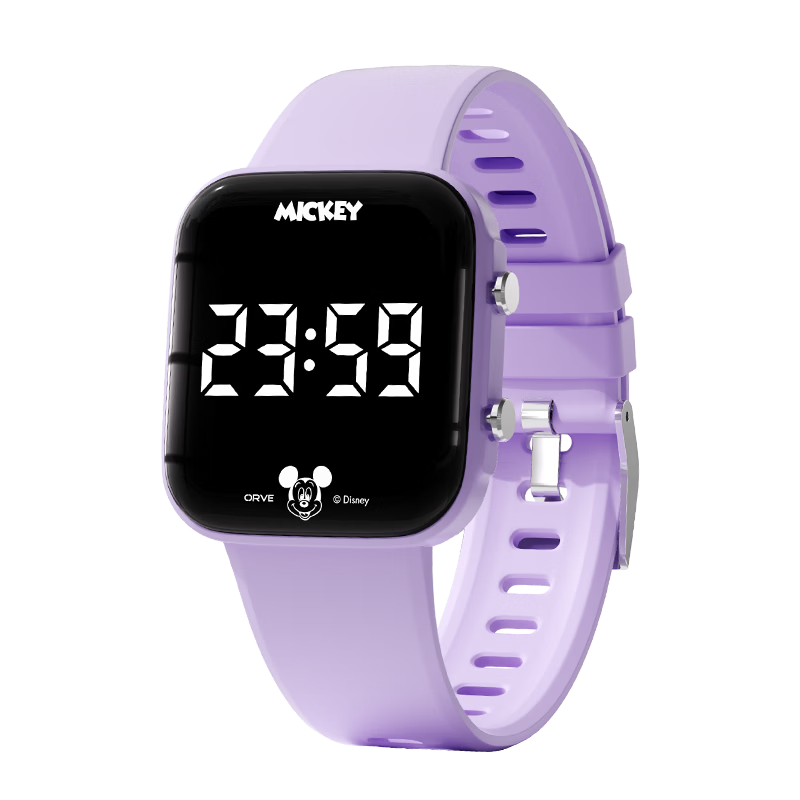 Disney Teen Electronic Watch High School Student Dormitory Wake-up Vibration Alarm Clock Kids Sports Swimming Waterproof Watch Boys