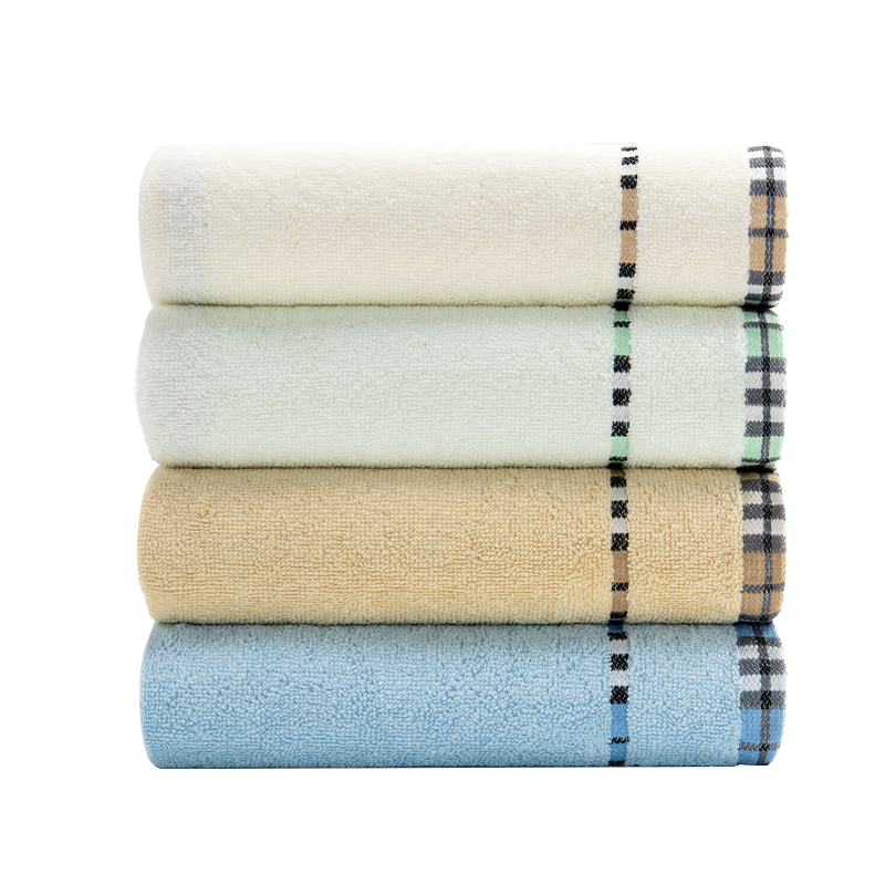 Jieyu Towels, 100% Pure Cotton, Classic Solid Color, Soft And Skin-Friendly, Low Shedding, Impression Milan, 4-Pack