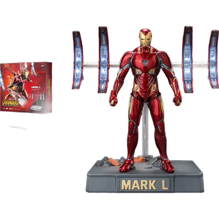 Marvel Boys' Gift Toy, Iron Man MK50 Battle Armor, Articulated Action Figure, Model Display Piece, Gift Box