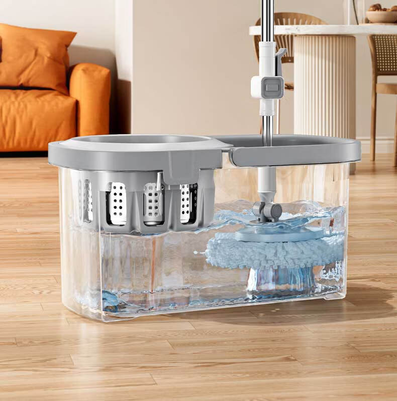 Wuyuehua Rotating Mop, 2 Cloth Set for Home Use, No-Hand Cleaning, 2026 Mop with Bucket, Complete Set Including Absorbent Floor Cloth 3