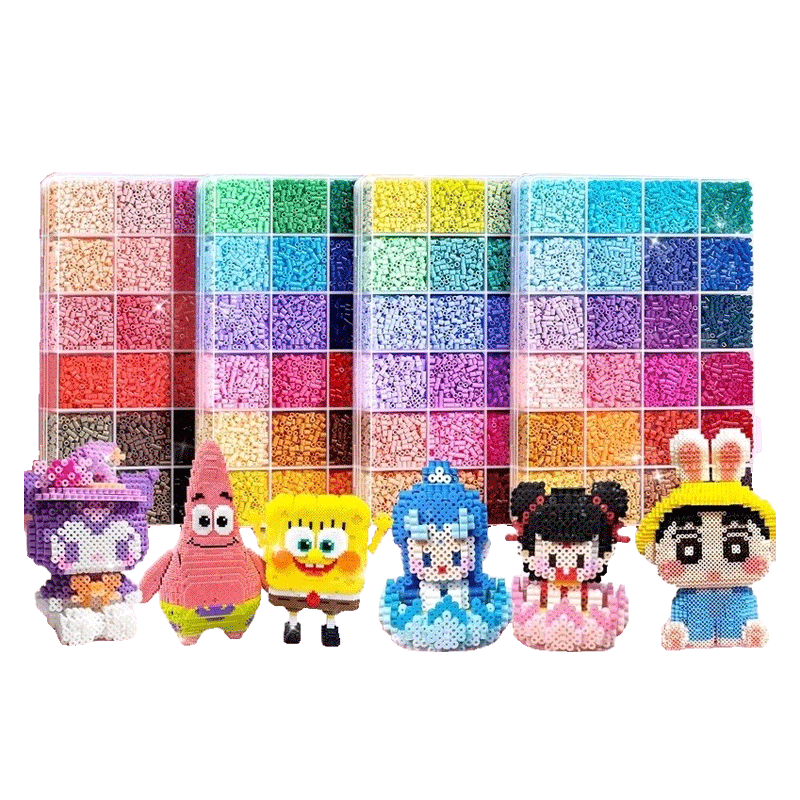 Guanchao Perler Beads DIY Set 24 Colors Children's Toy Girls 7-14 Years New Year Gift 3D Stereo Tool Kit