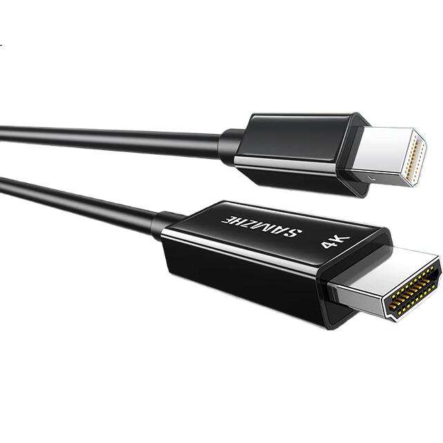Кабель-адаптер SAMZHE Mini DP to HDMI, Thunderbolt, 4K, 2 метра, MD420