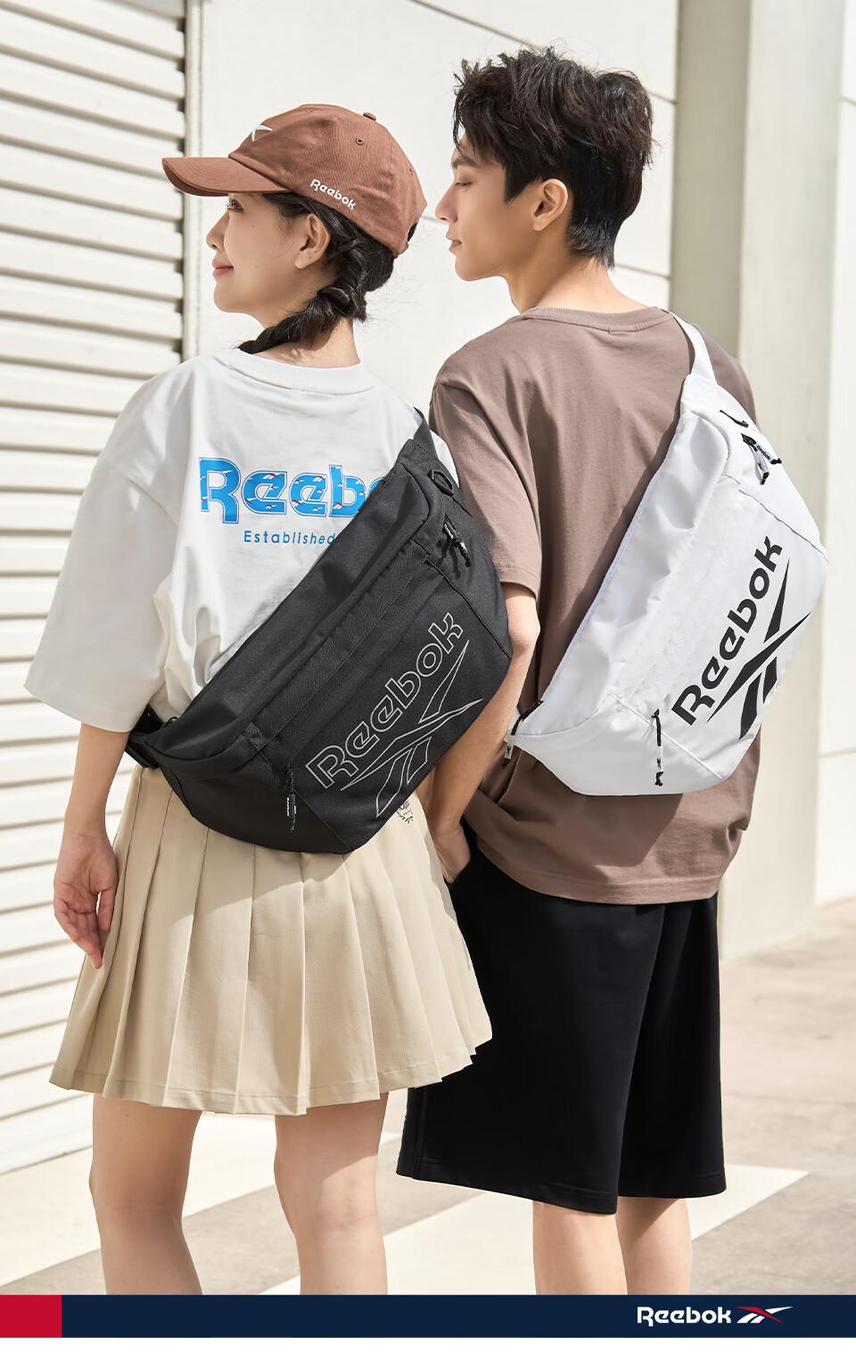 Reebok Stylish Sports Crossbody Bag for Men 2026 New Street Trend Large Capacity Commuter Cycling Shoulder Bag for Women 6