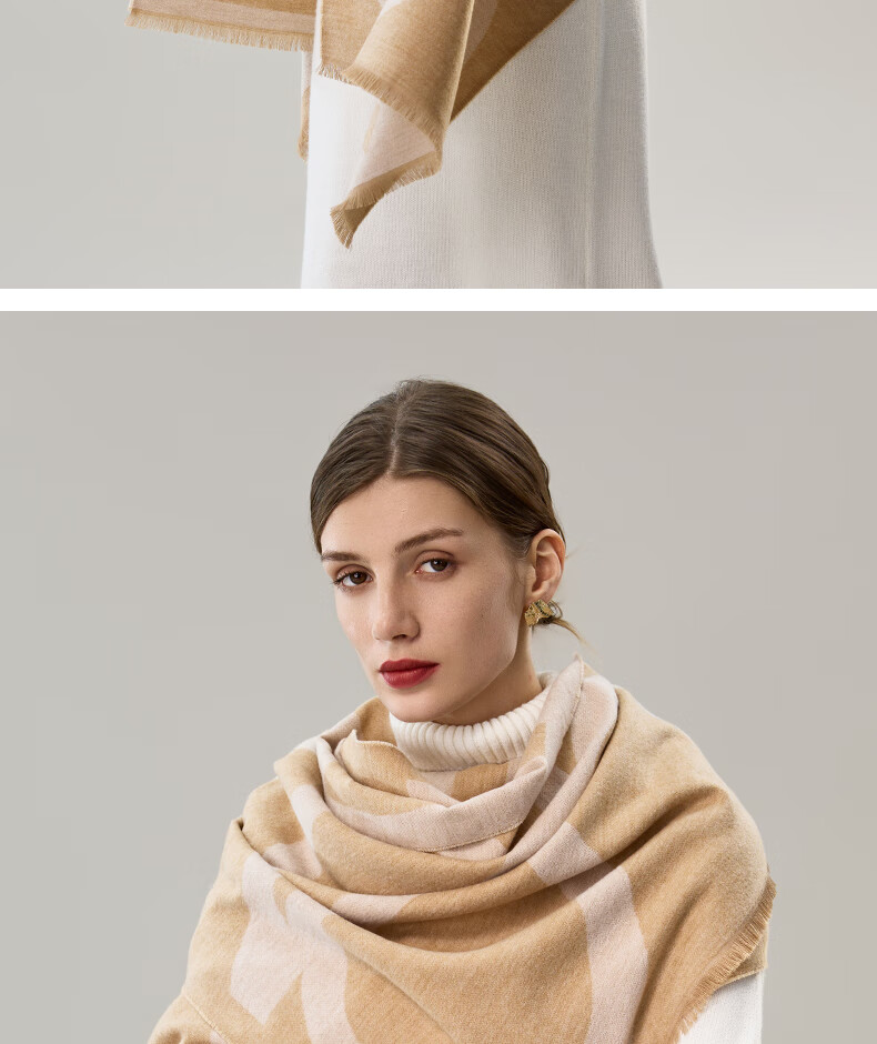 ELLE Gift Box Set Women's Shawl Office Warm Fashion Versatile Scarf Neck Warmer New Winter Gift New Year 12