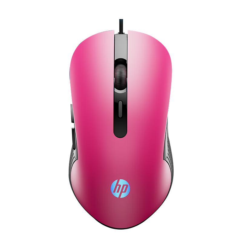 HP M280 Upgraded Wired Gaming Mouse RGB Lighting for Laptop Desktop Office Black Rose Red Silent Click