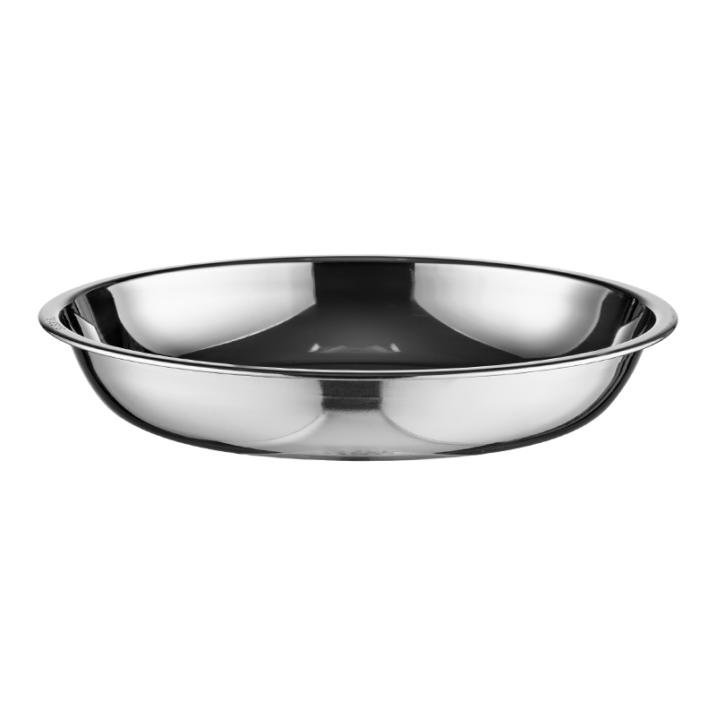OnlyCook 316L Stainless Steel Thickened Round Plate 17cm Household Dinner Plate Fruit Plate Spring Roll Plate Prep Plate