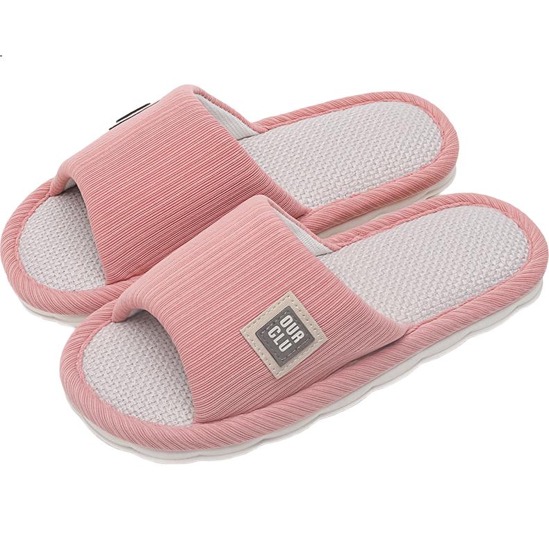 Мужские тапочки с льном