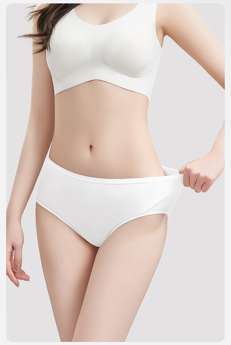 JD Original Pure Cotton Disposable Underwear for Women, Maternity EO Sterilized No-Wash Travel Postpartum Individually Wrapped 5-Pack Size L 9