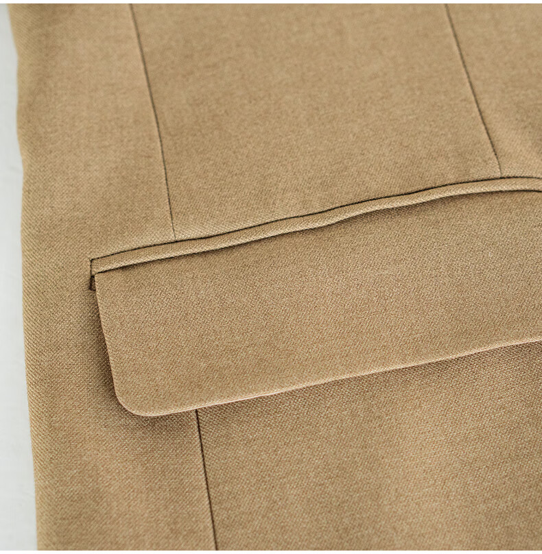 ROEYSHOUSE Women's Slim Fit Commuter Blazer 2026 Spring Professional Lightweight Suit Jacket 10135 Khaki L 15