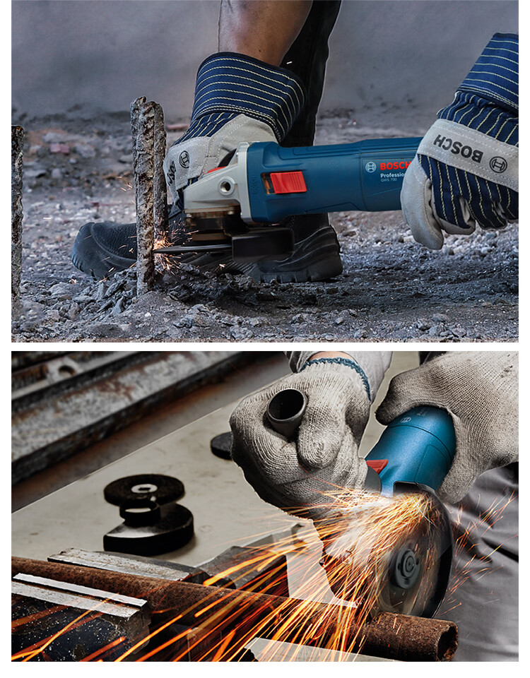 BOSCH Classic Angle Grinder 710W Polishing Grinding Cutting Weld Seam Efficient Cooling Low Noise Comfortable Grip GWS700 11