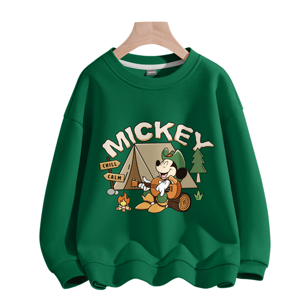 Disney Kids Casual Sweatshirt 2026 Spring New Fashion Versatile Boys Top Trendy Cool Boys Base Shirt