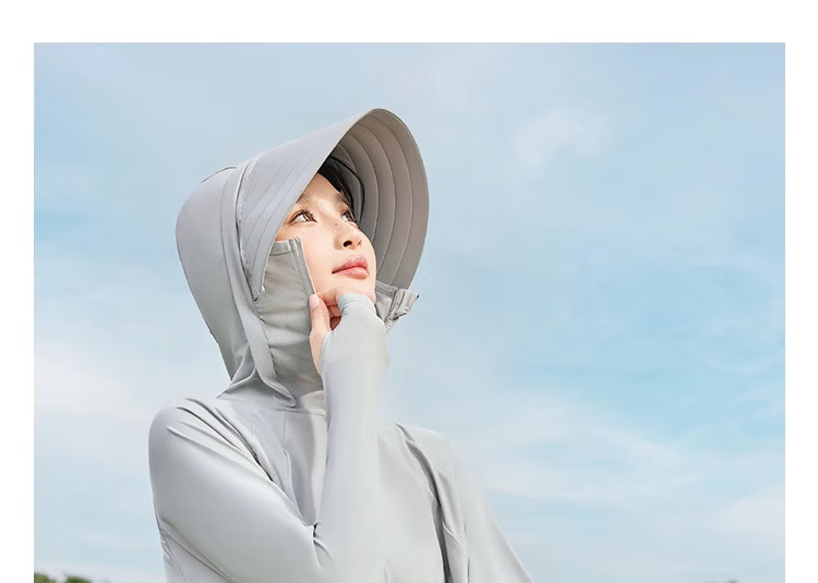 Langsha Women's Sunscreen Jacket Spring Summer New Ice Silk Cooling Breathable Upgraded Shawl Cape UV Protection 458 10
