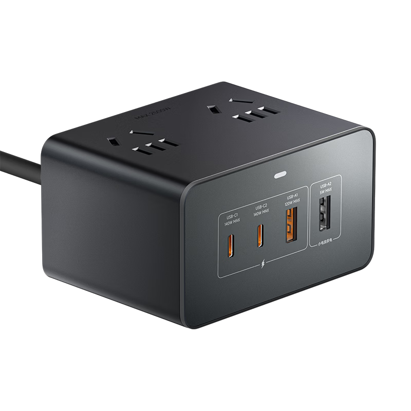 MI 140W GaN Desktop Charging Station Power Strip Type-C Multi-Port Fast Charger PD3.1 140W Max Fast Charge for Apple Xiaomi Surge Quick Charge Laptop