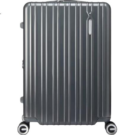 Чемодан AMERICAN TOURISTER, 24 дюйма, тележка, расширяемая, легкий, большой емкости, серый