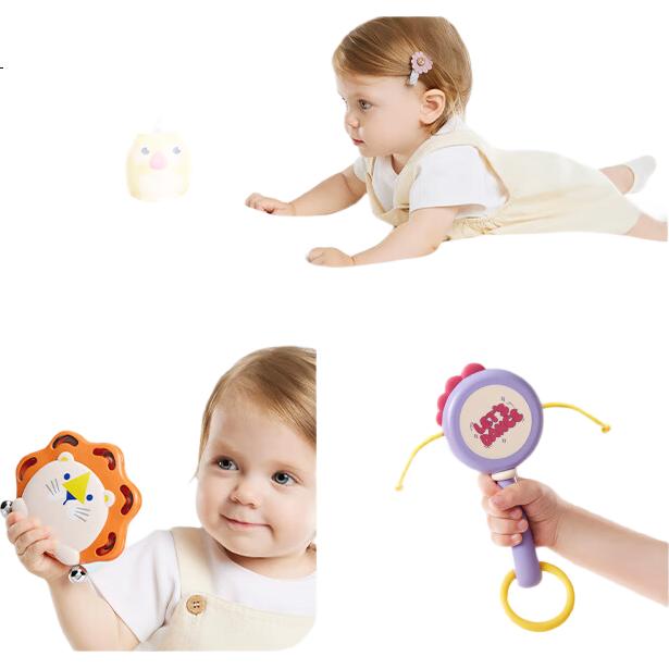 Музыкальная погремушка Babycare Aulfo, набор из 5 предметов для детей от 0 до 1 года, подарок на первый месяц, подарок на выписку из роддома, практичный