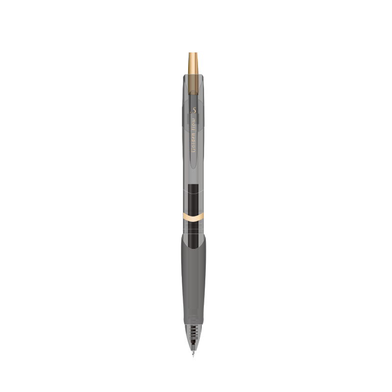 M&G Stationery Little Gold Ring 1008 Retractable 0.5mm Quick-Dry Gel Pen Black Ink Business Exam Office Supplies High-Value 12-Pack AGP0230HA
