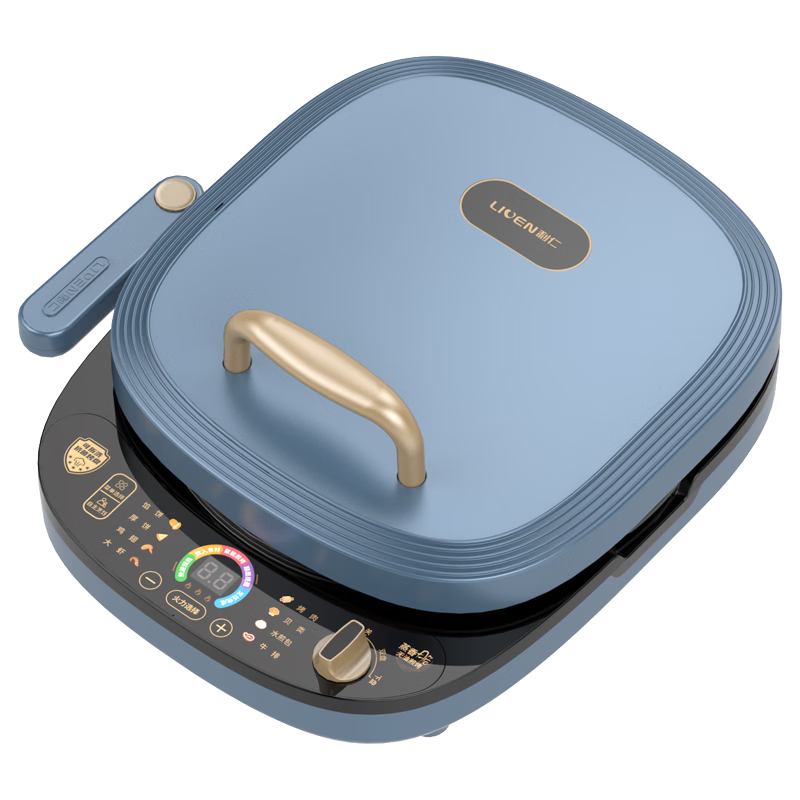 Liven Liven Electric Griddle 0 Fluorine Titanium Ceramic Household Removable Washable 30mm Deepened 30cm Large Baking Pan Double-Sided Heating Pancake Maker Grill Sandwich Breakfast Machine LR-D3088S