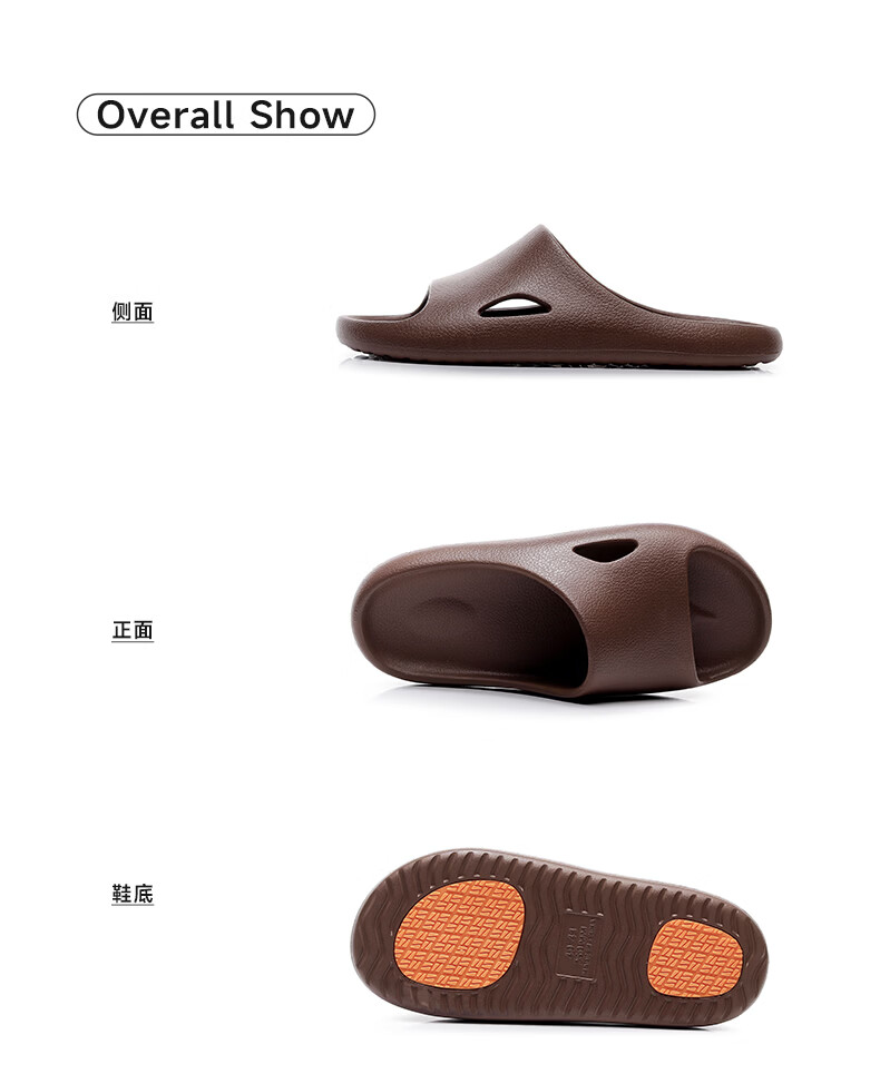 Ganmai Non-Slip Summer Slippers for Men, Odor-Resistant, Home and Bathroom Use, Maternity and Elderly Special, White, Size 44-45 9