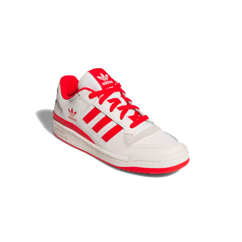 Adidas Originals Trefoil Series Unisex FORUM LOW CL Casual Shoes JQ1533 White/Red Size 41 3