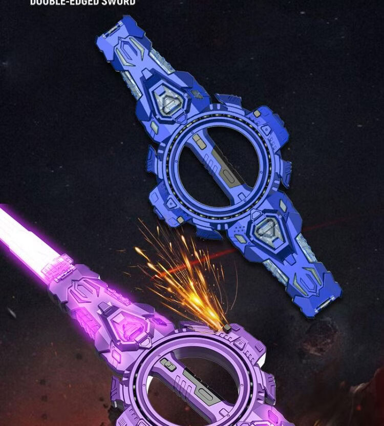 MAILE KID Dual Insert Double-Blade Glowing Red and Blue Lightsaber Interstellar Battle Retractable Sword Toy for Boys Kids Birthday Gift 3