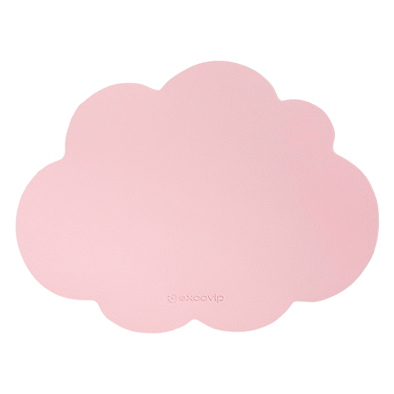 EXCO Pink New Cloud Leather Mouse Pad Small Cute Waterproof PU Desk Mat Medium Mouse Pad Computer Office Mat Portable for Girls 0671