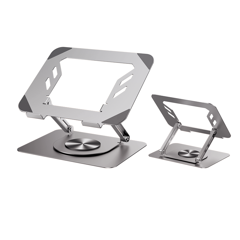 Smorss 360-Degree Rotatable Laptop Stand Cooling Rack Portable Foldable Desktop Vertical Adjustable Aluminum Alloy Holder for Apple Huawei Lenovo