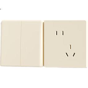 Розетка DELIXI CD806 с USB и Type-C, матовая, кремовый стиль, большая панель, пять отверстий, Yugu Huang
