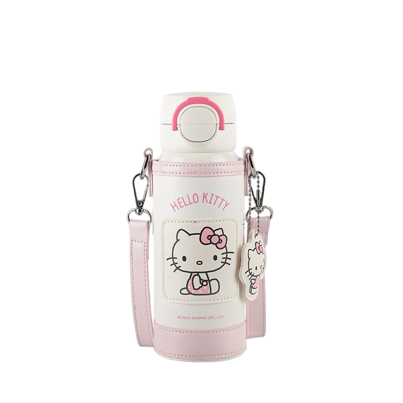 BEDDYBEAR Wave Double Drink Insulated Bottle Portable Cup with Sleeve and Straw Large Capacity 500ml Student Cup Skirt KT