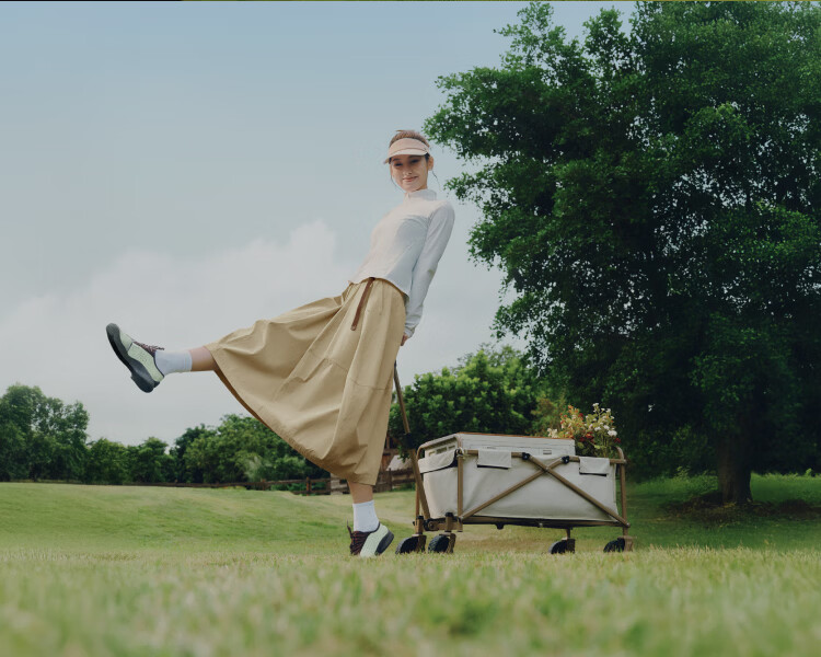 Beneunder Women's Mid-Length Pleated Skirt Water-Repellent Sun-Protective Outdoor Skirt Spring Summer WR005 2