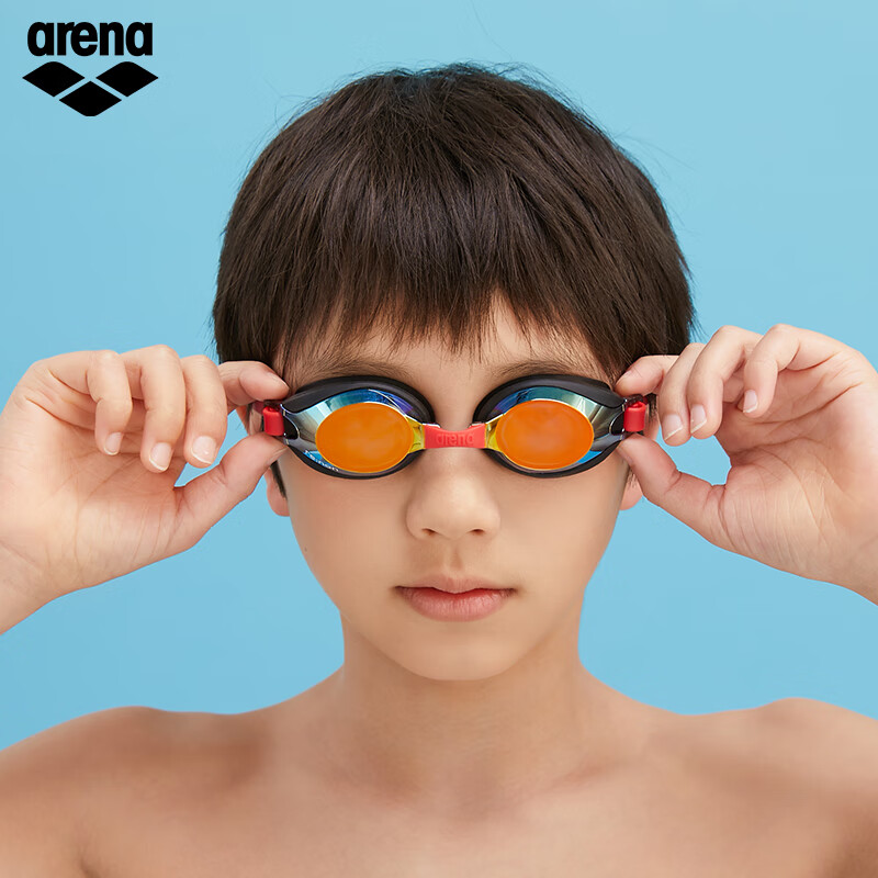 Arena Anti-Fog Pioneer Kids Swimming Goggles Coated HD Waterproof UV Protection Comfortable Youth Professional Training Swim Goggles