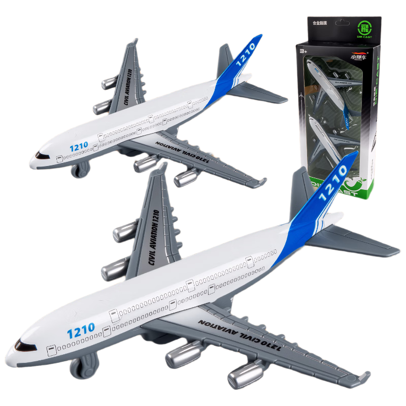 Lankupa Alloy Toy Airplane 2-Pack Inertial Simulation Transport Plane Children's Toy for Boys and Girls Ages 3-6 Back to School Gift