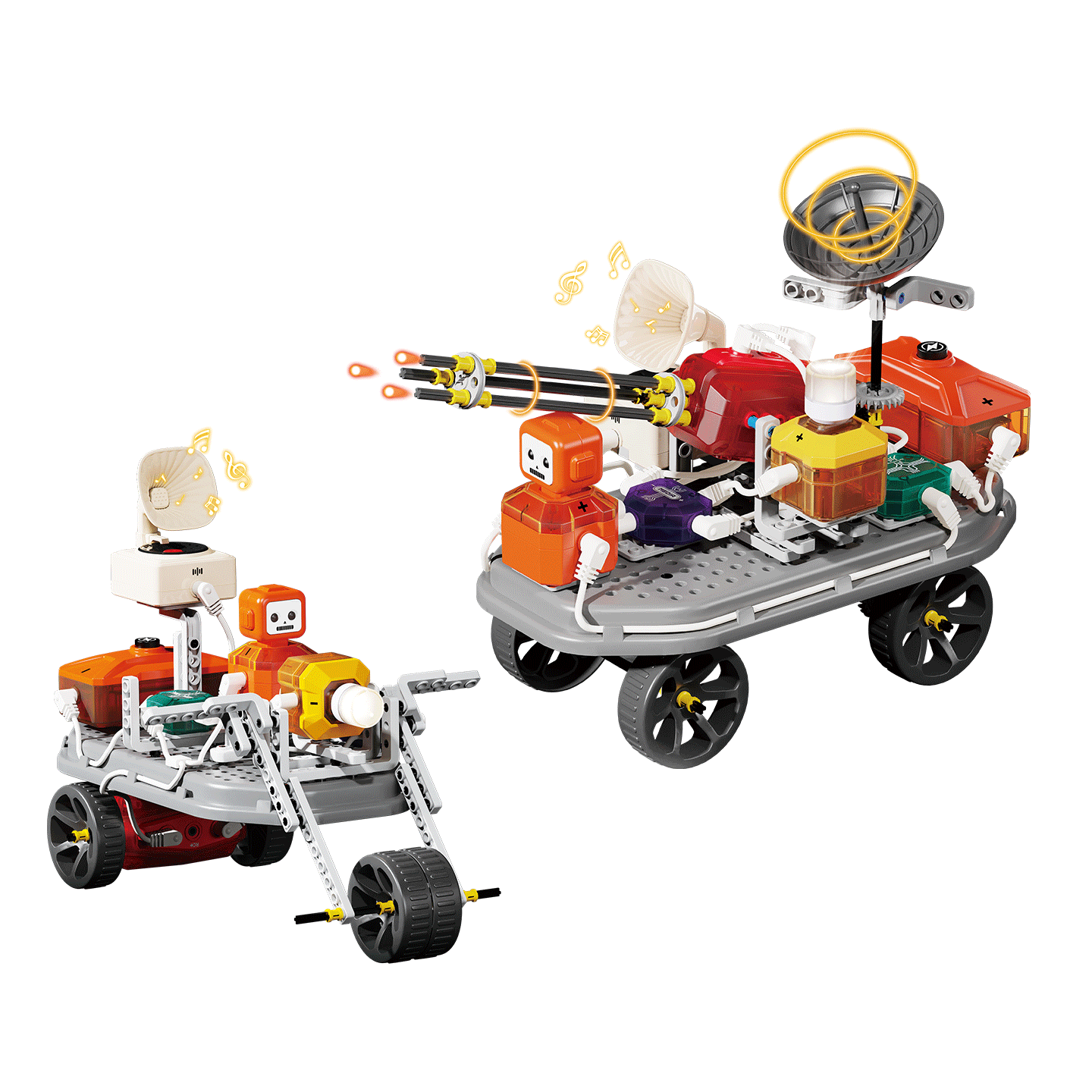 Xinge Children's Building Blocks Electronic Building Blocks Science Experiment Kit Robot for Kids Ages 3-6-12 Boys and Girls Birthday Gift