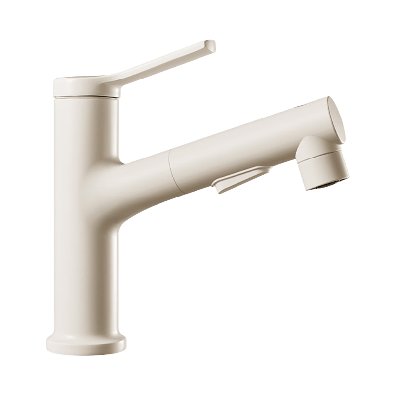 HOMK German Basin Faucet Pull-Out Hot and Cold Water Mixer Tap for Bathroom Washbasin