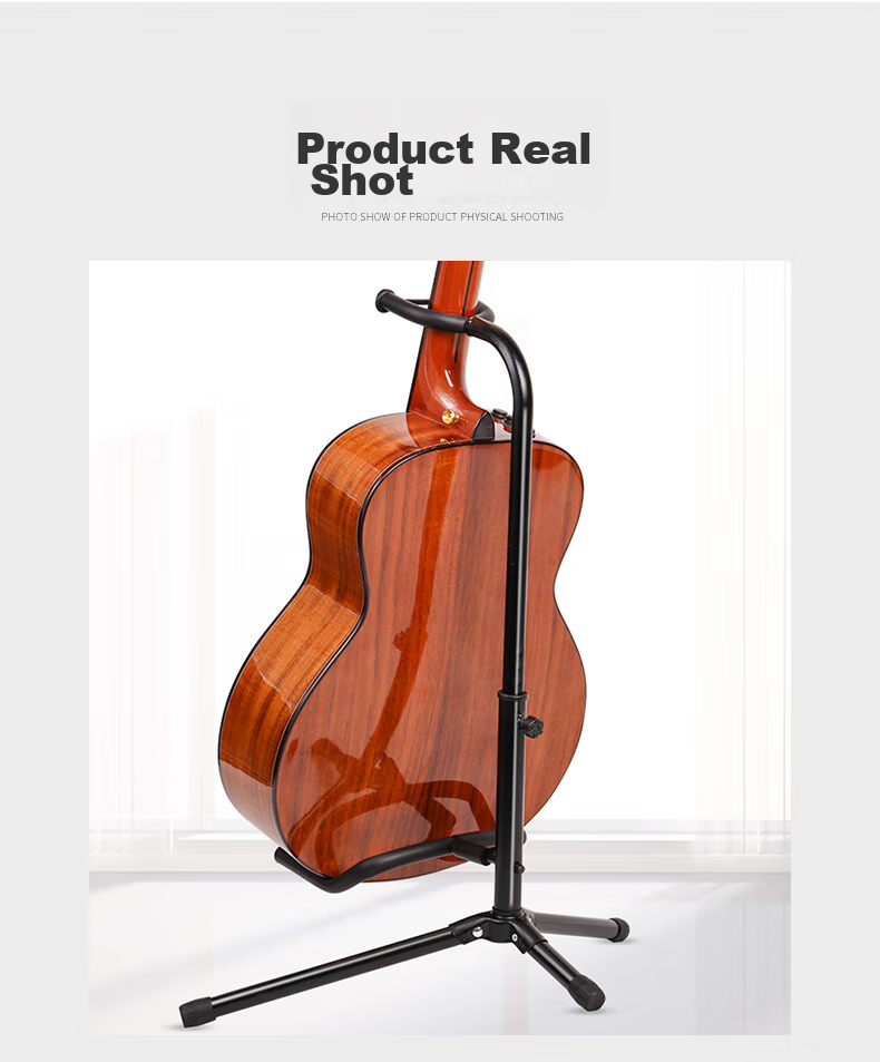 Minsine Guitar Stand A Frame Floor Stand for Lute, Ukulele, Electric Guitar And Bass Universal Support Stand 10