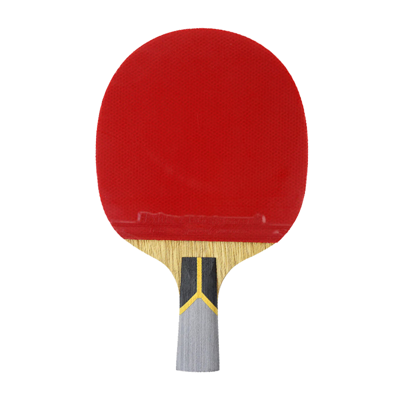 BUTTERFLY 8-Star Table Tennis Racket, Professional Competition Grade [Double-Sided Reverse Rubber], BUTTERFLY Wang 803 Straight Handle, Includes Racket Case