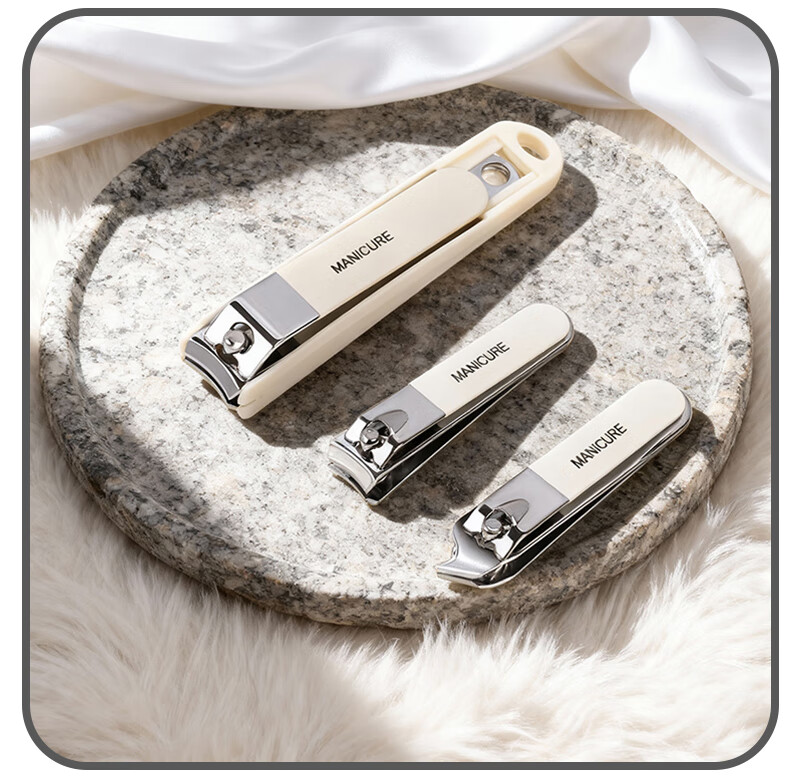 Haifino Nail Clipper Set 4-Piece White Manicure Pedicure Tool Kit for Home Use 13