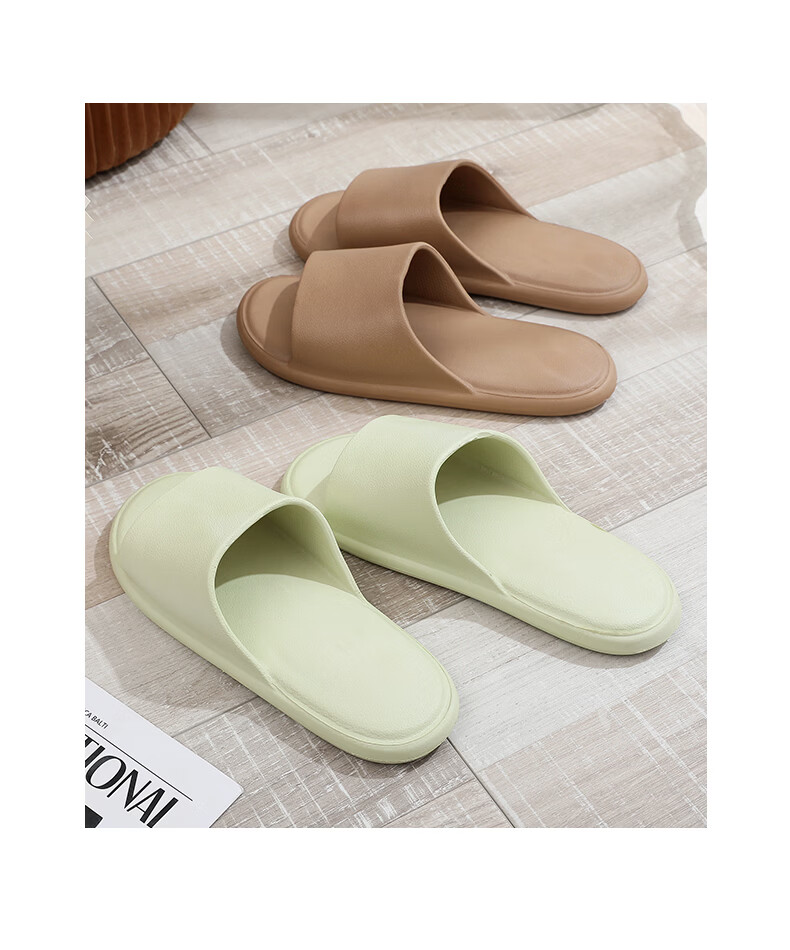 XGGC Home Slippers Men Summer Indoor Non-Slip Shower Lightweight Quick-Dry Couple Sandals Women Orange 37-38 1