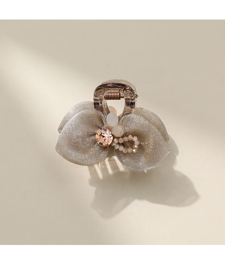 CHIMERA Mesh Half-Up Hair Claw Clip Gentle Atmosphere Bowknot Shark Clip Birthday Gift for Women 9