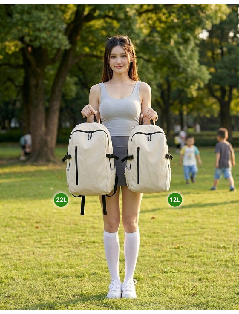 JD Jingzao Xiaobai Bag PRO 28L Independent Laptop Compartment Backpack Water-Repellent White 7