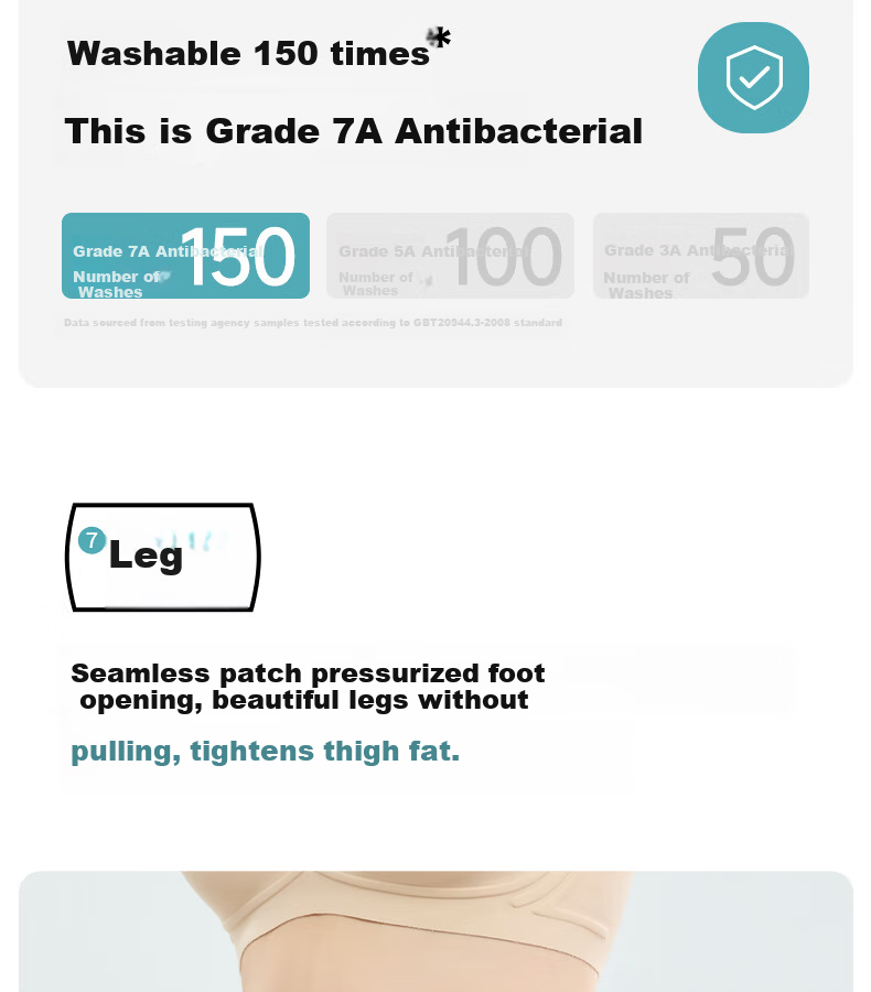 GRACEWELL High Waist Tummy Control Women's Shapewear Pants, Floating Lift, Strong Abdomen Compression, Seamless Hip Lift, Waist Shaping, Postpartum Body Shaping, Nude Color, Size L 24