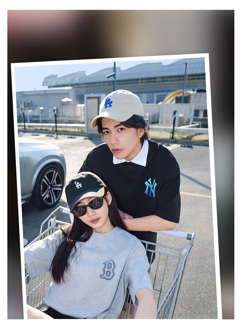 MLB Baseball Cap for Men And Women, Couples' Soft Top Cap, Casual Sports Hat for All Seasons, 3ACP6601N-07RDS 12