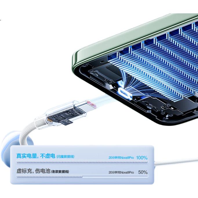 Кабель Shanmo Type-C, сверхбыстрая зарядка 100W/88W/66W/40W, 6A, для Huawei Honor, Xiaomi Android, Pura80 Mate70/60Pro