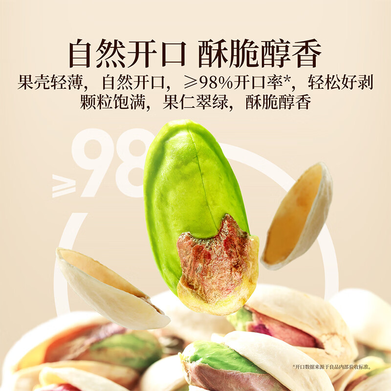 良品铺子美国开心果500g每日坚果干果家庭囤货休闲零食长辈年货节团购送礼