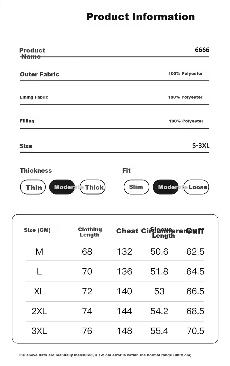 Warrior Men's Winter Hooded Thickened Cotton Jacket Cold-Resistant Warm Cotton Coat New Year Battle Robe Puffer Jacket 10