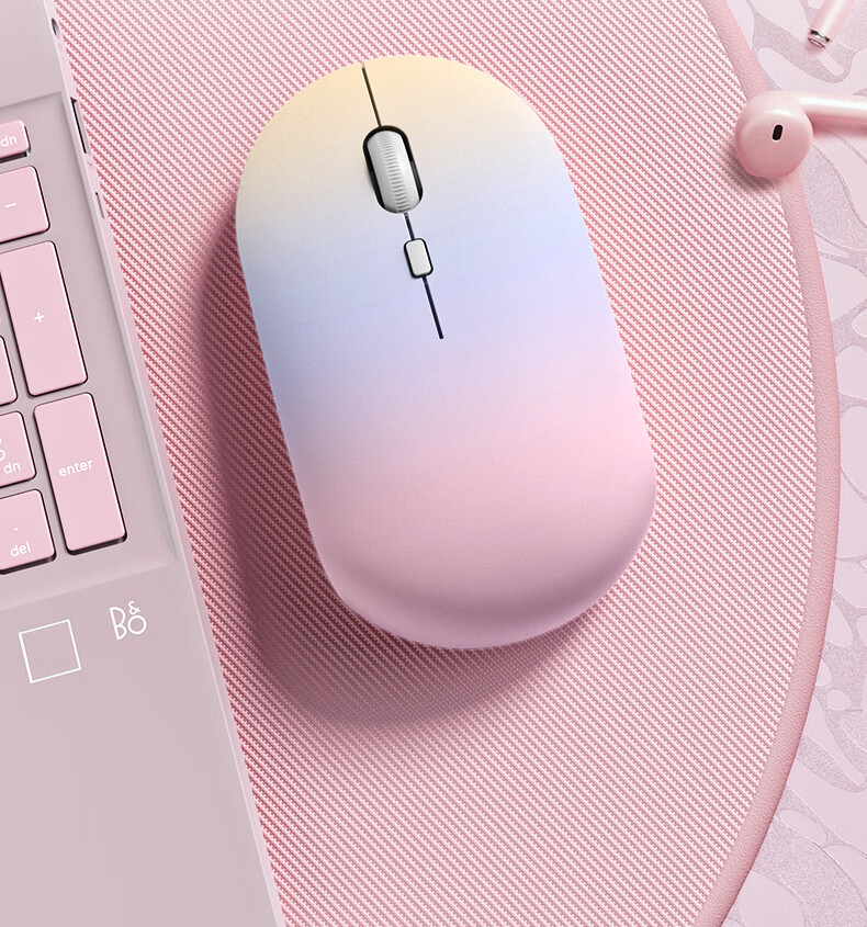 HP Wireless Bluetooth Mouse Starbook Gradient Star Design Silent Office Mouse Female Office Dedicated Wireless Dual-Mode Rechargeable USB Laptop Tablet Universal 3