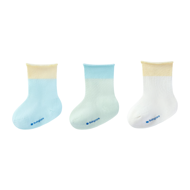 Babycare Children's Socks Spring Summer Newborn Baby Fountain Short Socks Butter Mousse M